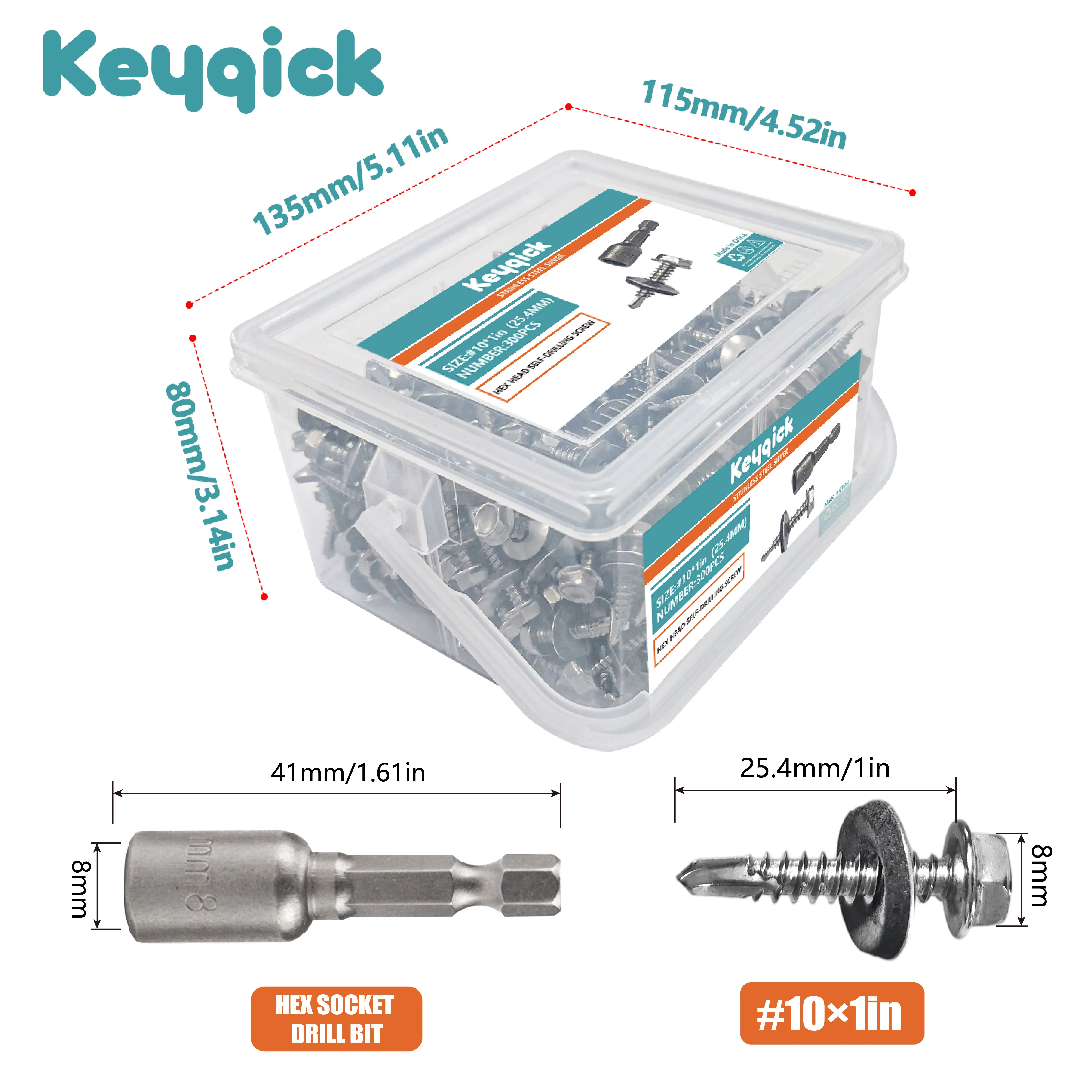 300 Stück Dachschrauben mit Un – Furniture Hardware Fasteners Bewertung und Preis