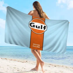 Gulf Racing Car Towel Microfiber Beach Towel Absorbent Quick dry Soft Yoga Swimming Resort Mountain Climbing Towel