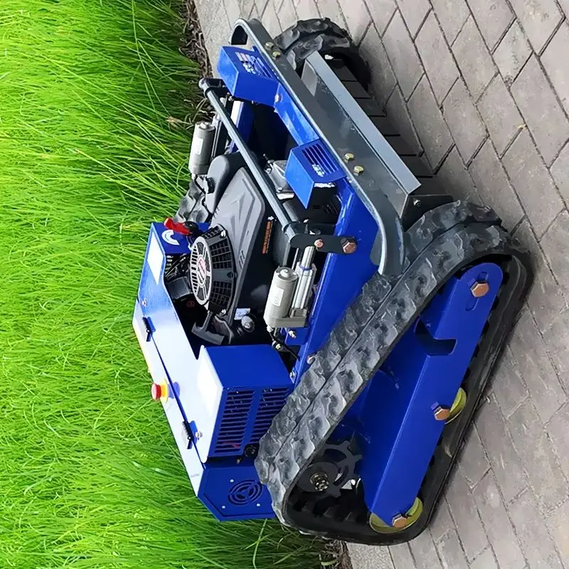 Cortacésped con control remoto, cortacésped con orugas, precio de fábrica personalizado, para cursos de golf, granjas y jardines