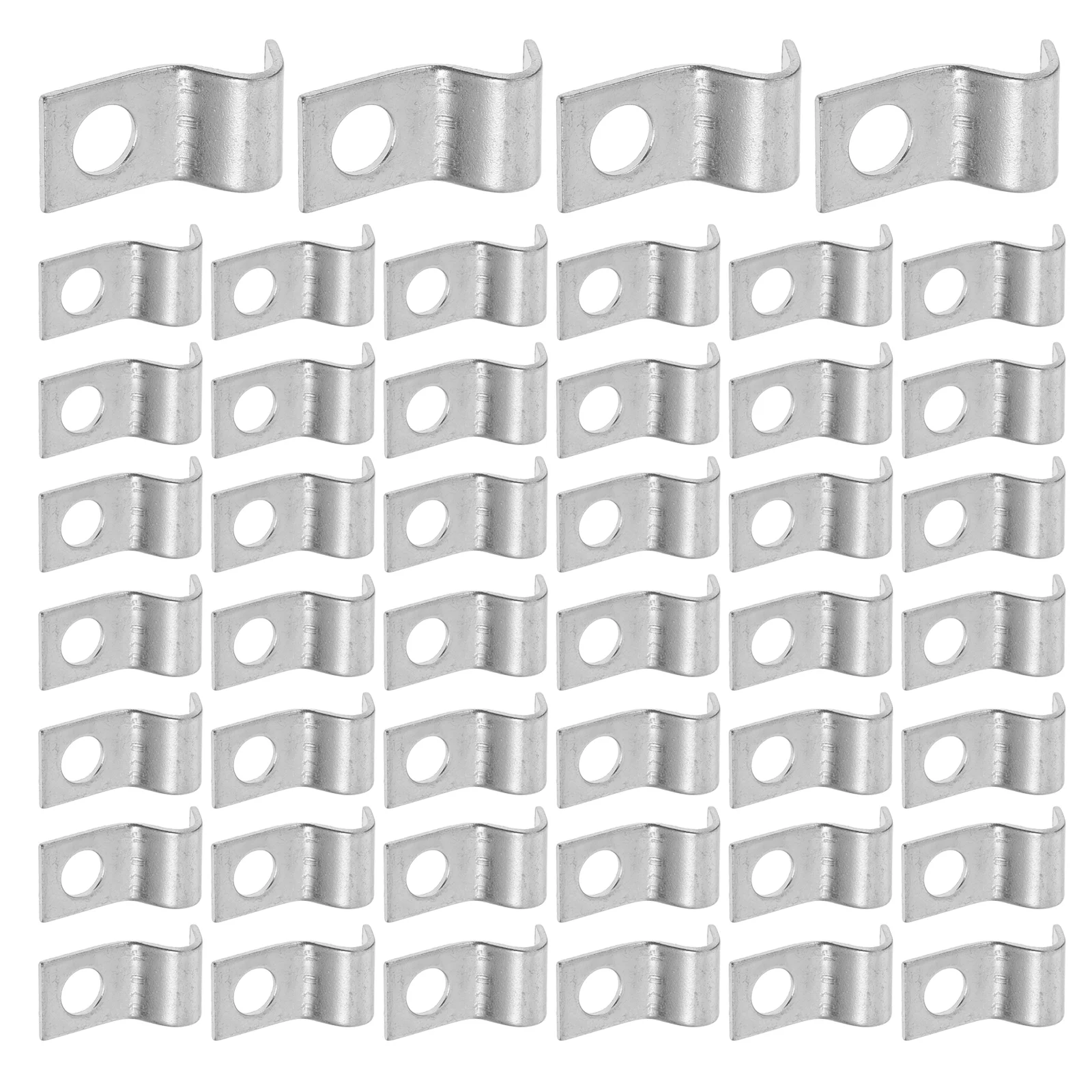 100 clip per cavi metallici per scheda tubo dell'acqua, morsetto di fissaggio esterno, staffe per cavi, cinturino in ferro, cavo esterno