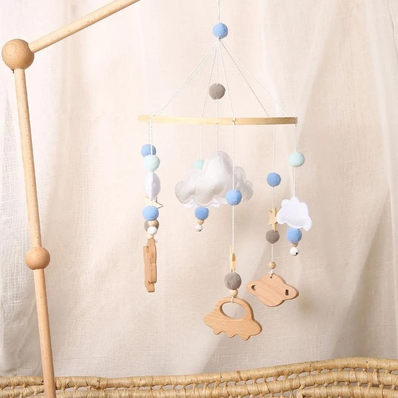 Cũi Động Lục Lạc Xe Đẩy Chuông Gió Đồ Chơi Cho Bé Sơ Sinh Du Lịch Nhẫn Đồ Chơi Xe Đẩy Phòng Trẻ Trang Trí 15UB