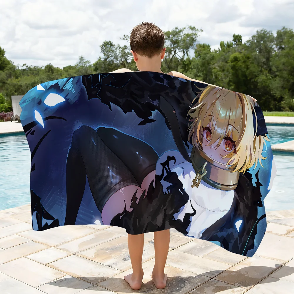 Game L-Limbus C-Company Towel Quick Dry Absorbent Beach Towel for Sports, Fitness, Swimming and Outdoor Activities