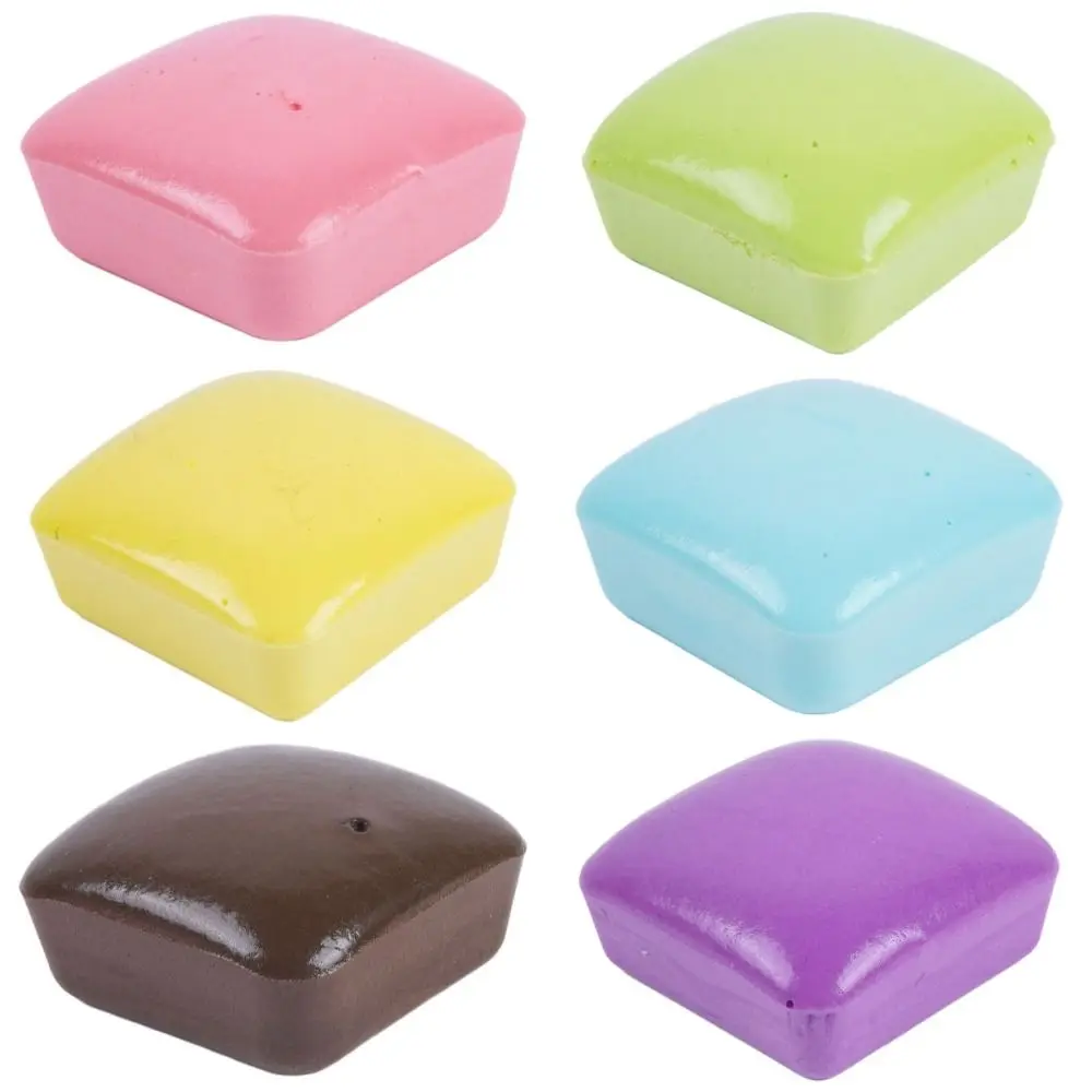 Square Simulation Bread Squeeze Toys Super Soft 6cm Toast Slow Rebound Toys Kneading Comfortable Toast Pinch Toy Home Decoration