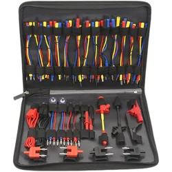 Nuovo! 70 pezzi set completo kit di cavi di prova per multimetro set connettori elettronici automobilistici essenziali cavi tester per utensili manuali