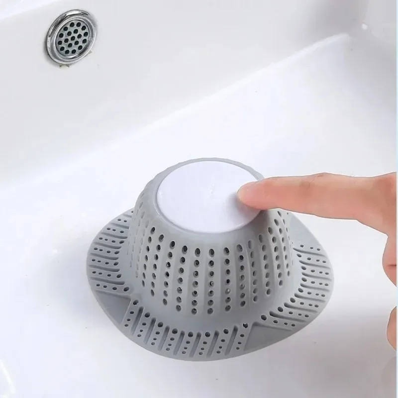 Sink strainer bathroom Anti-blocking silicone floor drain cover Sewer outlet shower drain hair catcher kichen accessories.