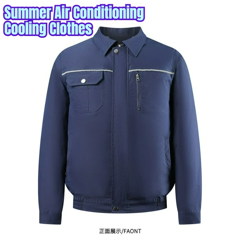 

Summer Cooling Clothes for Men Summer Portable Fan Jacket Air Conditioning Clothes Fly Fishing Worker Refrigeration Camo Coat