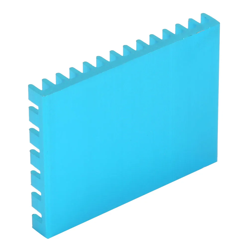 Wysokowydajny aluminiowy radiator 6063 T5 z rowkowanymi żebrami, wydajne chłodzenie dla układów scalonych, płyt PCB, procesorów i elektroniki.