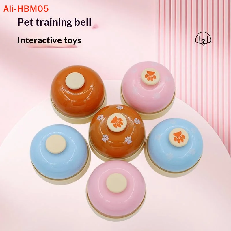 (HB05)Pet Training Press Bell Paw Print Pattern Hand Press Bell Multifunctional Table Call Bell For Pet Training Restaurant Game