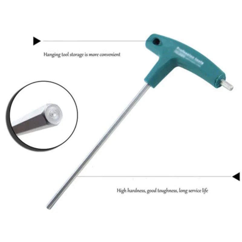 1 Uds. De tornillos hexagonales con mango en T de acero, herramienta de destornillador, llaves de 1,5-10mm, 1,5mm/2mm/2,5mm/3mm/4mm/5mm/6mm/8mm/10mm