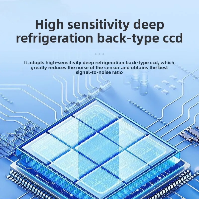Transmission grating imaging fiber spectrometer, high sensitivity