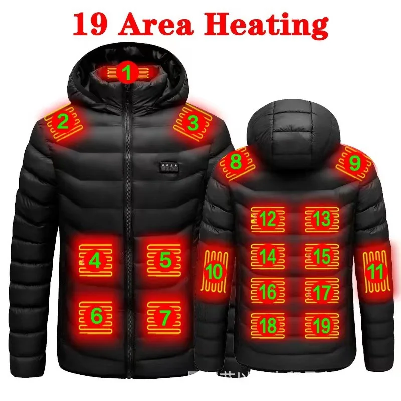 

Four Control19District Intelligent Heating Cotton-Padded Clothes Electric Men's and Women's ClothesUSBConstant Temperature Whole