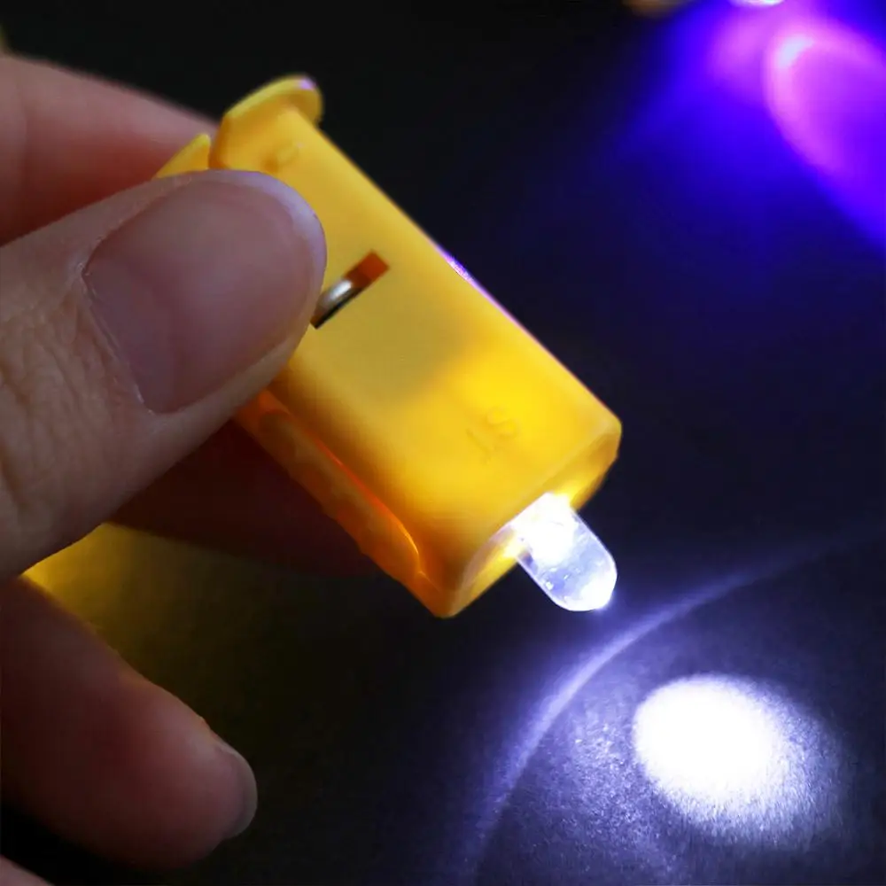 10pcs Electronic Light Lantern LED Wick DIY Material Miniature Lantern Light Built-in Lamp Yellow Wicks Lamp Paper Lantern