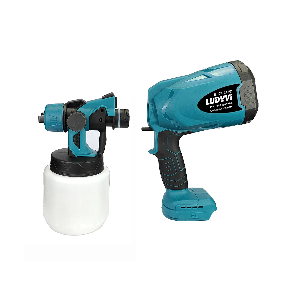 18V สเปรย์800Ml Makita รุ่นแบตเตอรี่ลิเธียมไร้สายที่ถอดออกได้ Sprayer อัตราการไหลปรับเครื่องมือไฟฟ้า