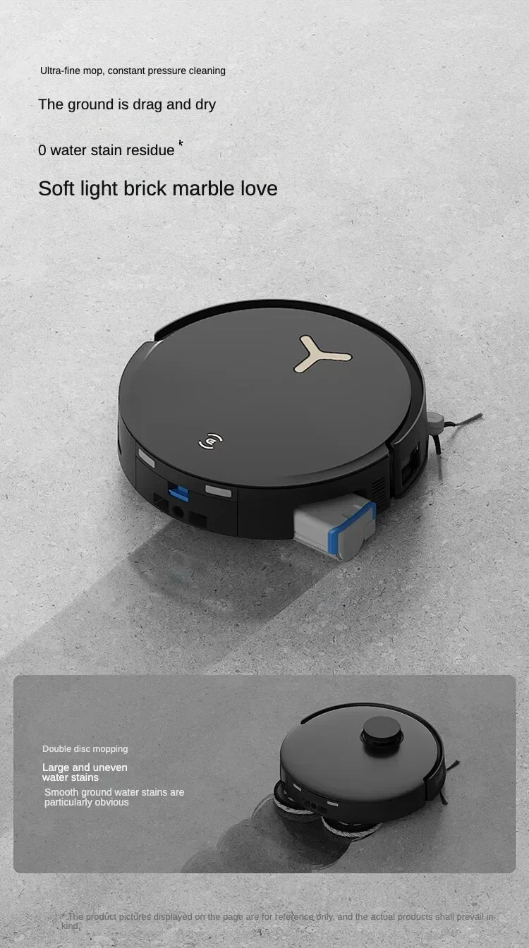 روبوت تنظيف الأرضيات الأسطوانية Ecovacs X8pro plus مع كنس ومسح مدمج، وتنظيف أوتوماتيكي بالكامل