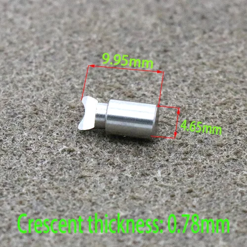 Imagen 2 del producto Palo giratorio de acero inoxidable, pasador de media luna para cohete ABU C3 C4, carrete de Baitcasting de rueda de tambor Luya, accesorios de reparación de montaje