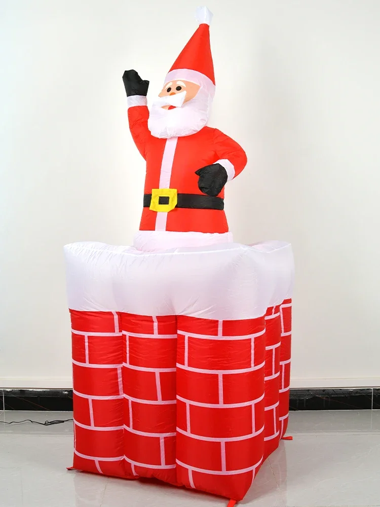 

Christmas decoration inflatable old man snowman Christmas tree shape window shopping mall layout