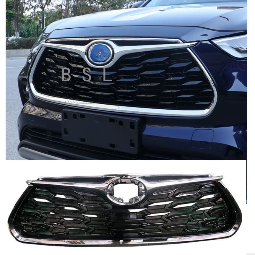 Racing Grills For Toyota Highlander 2021  Bumper Mesh Front Grill Automobile Refitting Accessories