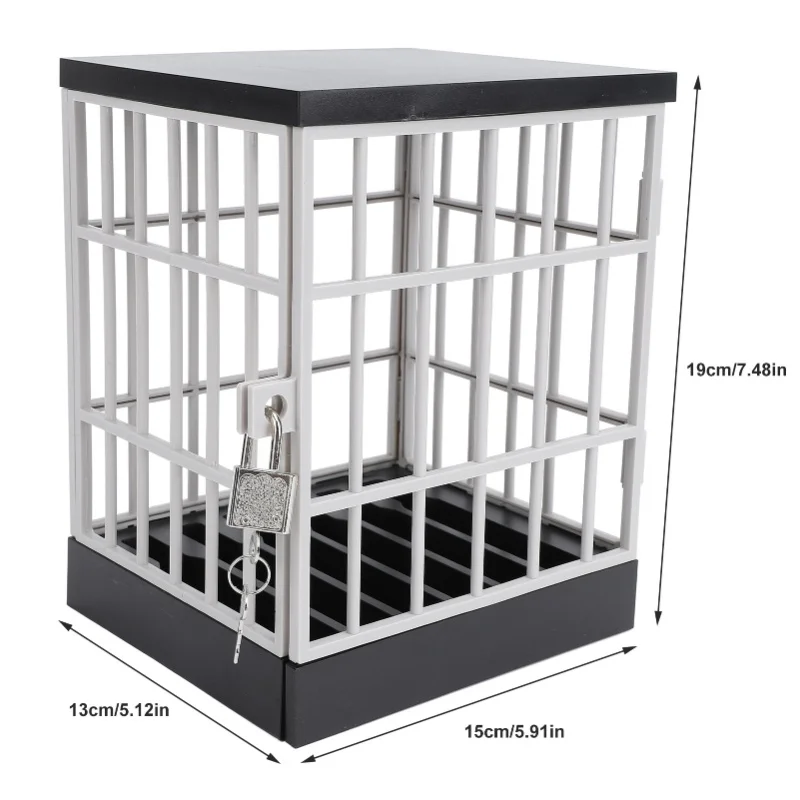 Cell Phone Jail Lock Box Plastic Mobile Phone Prison Lockable Cage For Classroom Family Time Party Fun Gift