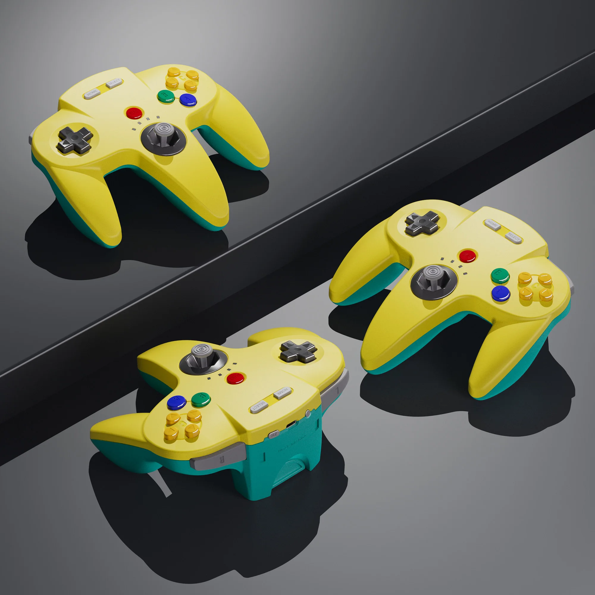 2.4 GHz Wireless N64 Controller with USB and N64 Adapter for Nintendo Switch, PC, Mac, Raspberry Pi