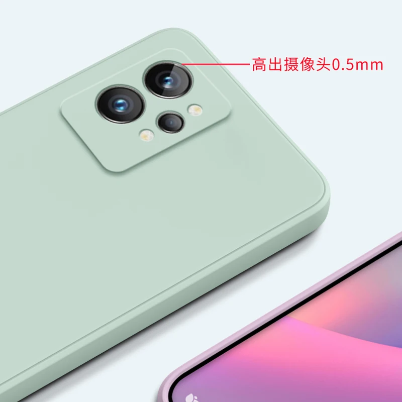 Realmeため9プロケースオリジナル液状シリコーン耐衝撃ケースrealme 9プロのためのrealme 9プロプラスrealme 9i 8i 8プロ