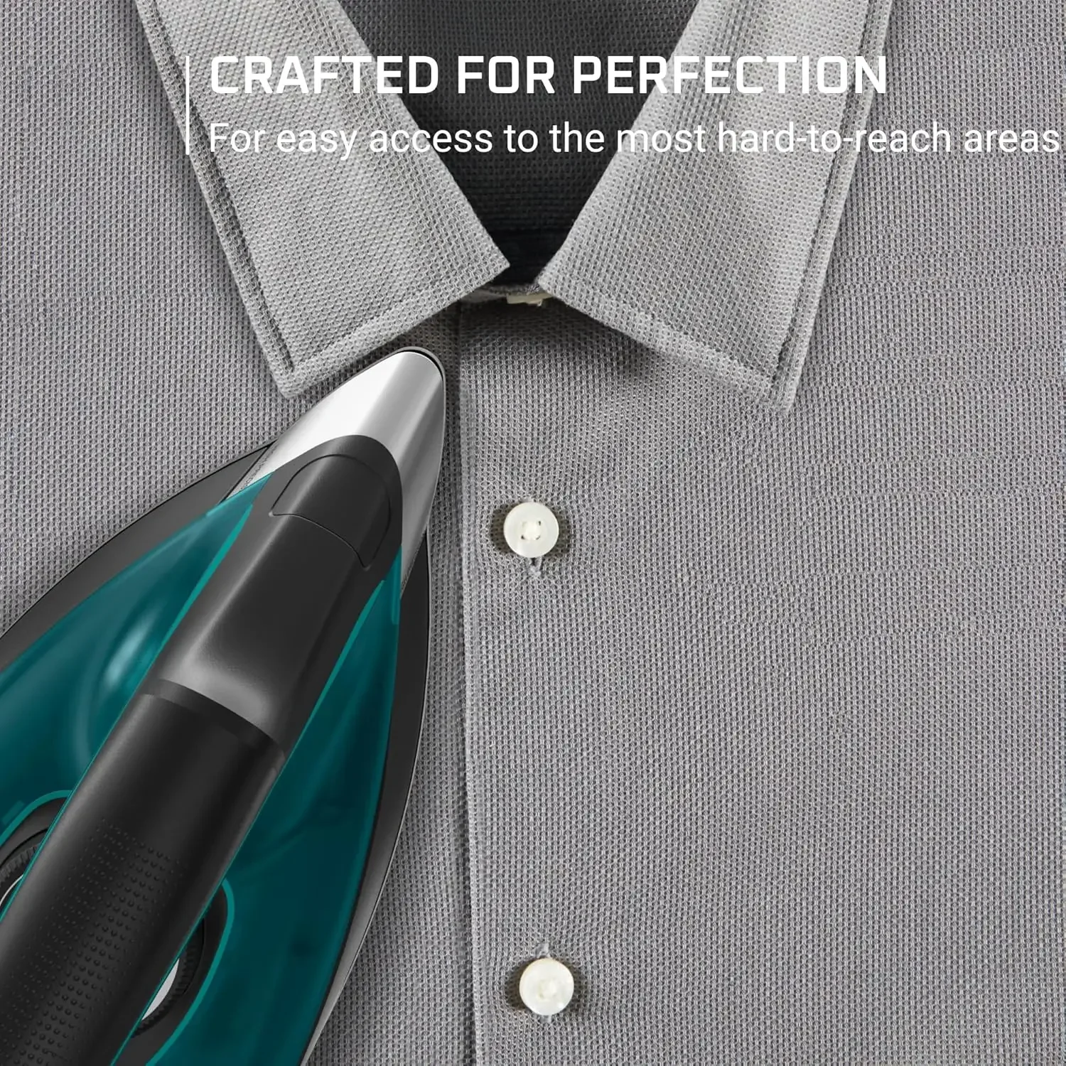 Steam Iron for Clothes Generator, High Pressure Boiler System, Stainless Steel Soleplate, 400 Steam Holes, 37oz tank, Vertical S