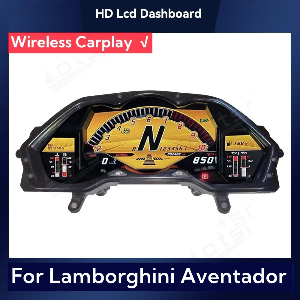 Best Carplay LCD Dashboard LCD Instrument Display For Lamborghini Aventador LP700 LP720 LP750 Digital Cluster Speedometer