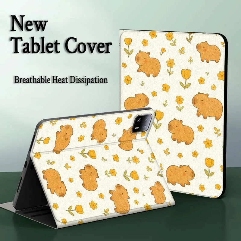 كابيبارا لطيف الكرتون ل Xiaomi Redmi الوسادة 2 7 8 6 6S 5 4 SE Pro 8.8 11 8.7 11.2 12.4 الترا بلس ماكس اللوحي