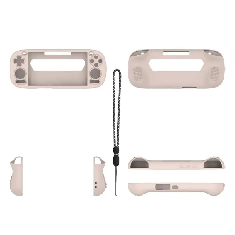 R53C Protector Cover for  5 Protective Case Scratchproof Shell Game Console Silicone Case Sleeve with Lanyard
