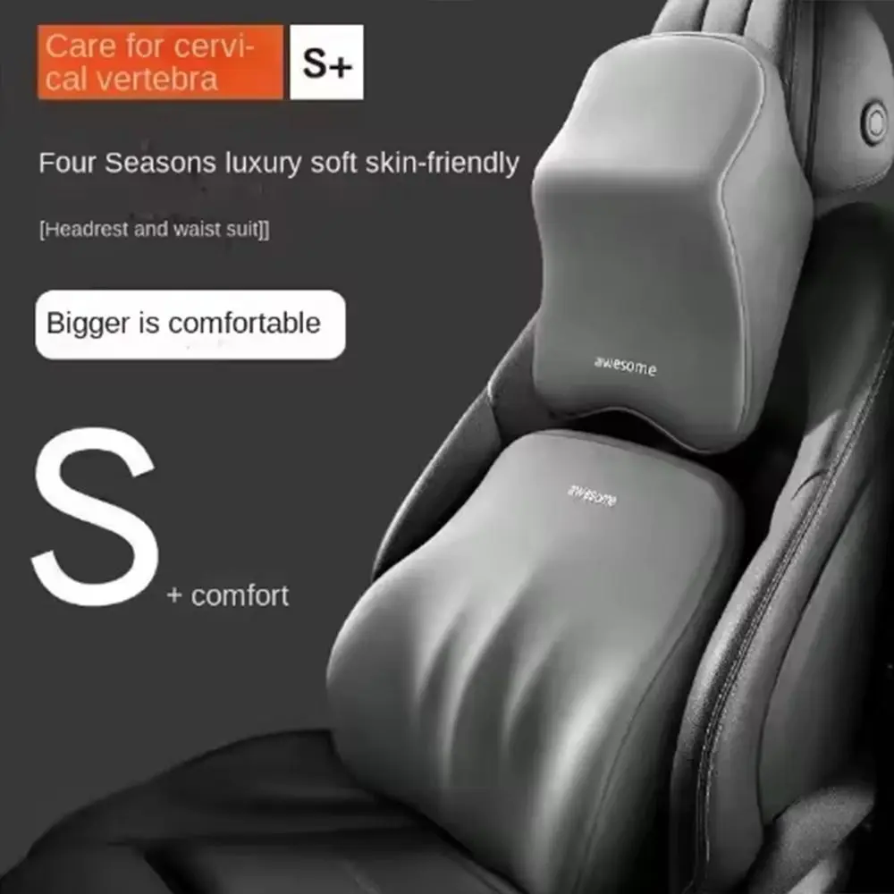 

Ergonomic Car Neck Pillow Anti-fatigue Adjustable Breathable Car Headrest Universal Memory Cotton Neck Rest Cushion Home