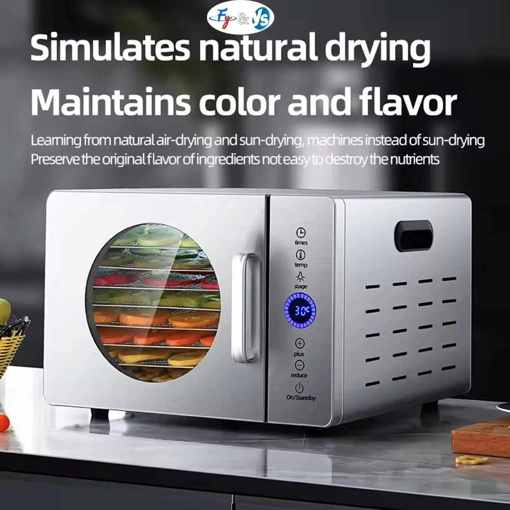 

Large Commercial Food Dryer for Fruits, Roasting Mushrooms, Beef Jerky, Fish, and Shrimp Dehydration and Air Drying Machine