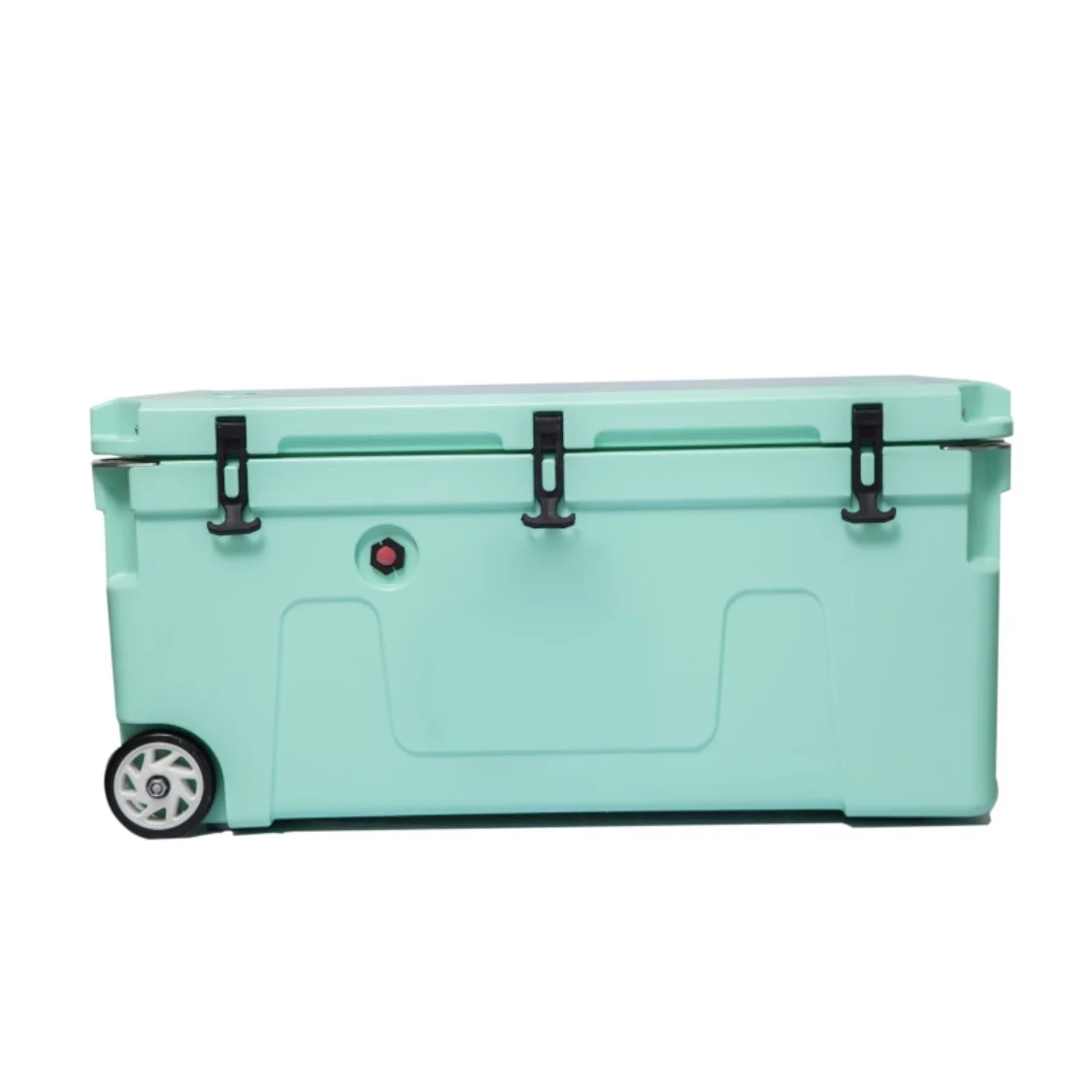 

TOLEE Luxury 50L Mini Cooler Box Polystyrene Igloo Handle Wheels Locking Insulated Outdoor Picnic Beer Cooler Food Storage