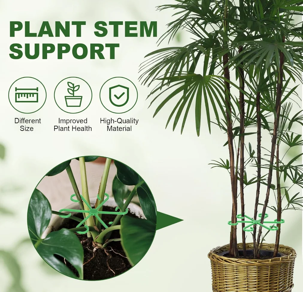 Gardening Plant Rhizome Support Clip Hydroponic Flower Branch Fixer Monstera Anti Tipping Green Plant Stabilizing Tool
