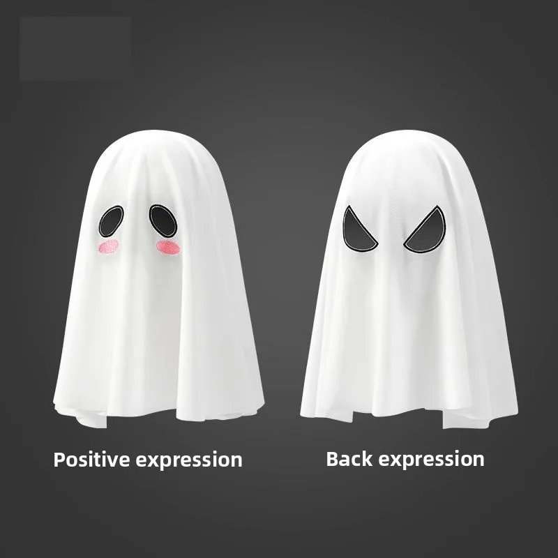 

Костюм на Хэллоуин, двусторонний носимый головной убор с призраком, милая маска-трансформер для женщин, сценическая этническая одежда
