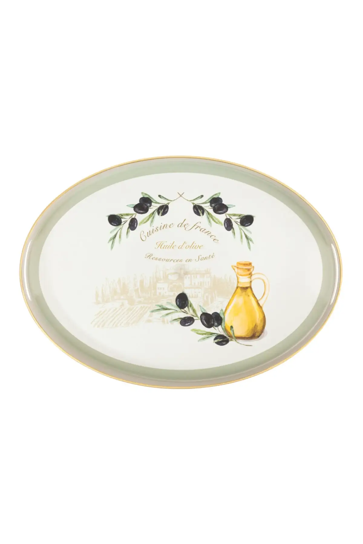 Olive Oval tray 30x42 cm luxury 2022 tray Tea tray Tea tray