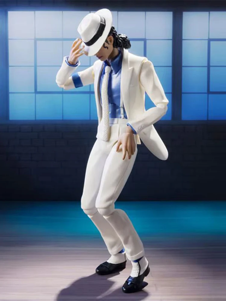 Michael Jackson Smooth Criminal Moonwalk Action Figure Model Speelgoed Michael Jackson Mj Thriller Joint Beweegbare Kerstcadeau - afbeelding 2