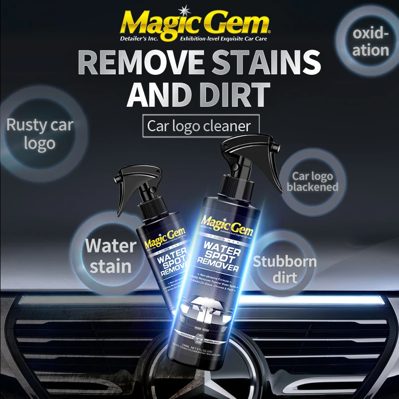 Magic Gem G02 Automotive Water Stain Remover For the removal of water stains and watermarks on car glass and paintwork.