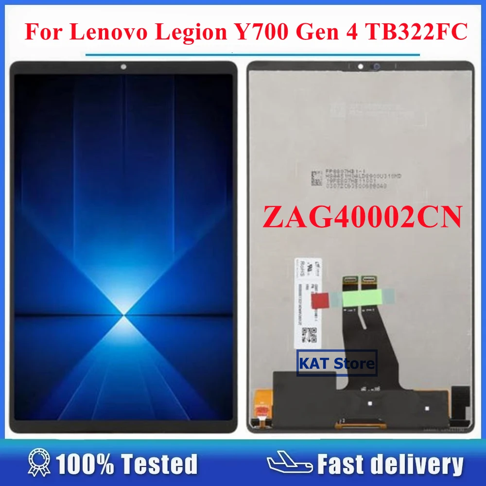 

Compatible For Lenovo Legion Y700 4th Gen TB322FC ZAG40002CN LCD Display Screen Touch Digitizer Full Assembly Replacement
