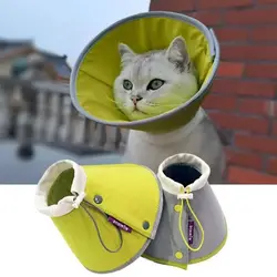 Anti-bite Cat Cone Collar Water Resistant Adjustable Cat Wound Recovery Sleeve Anti Scratch Easy To Eat and Drink