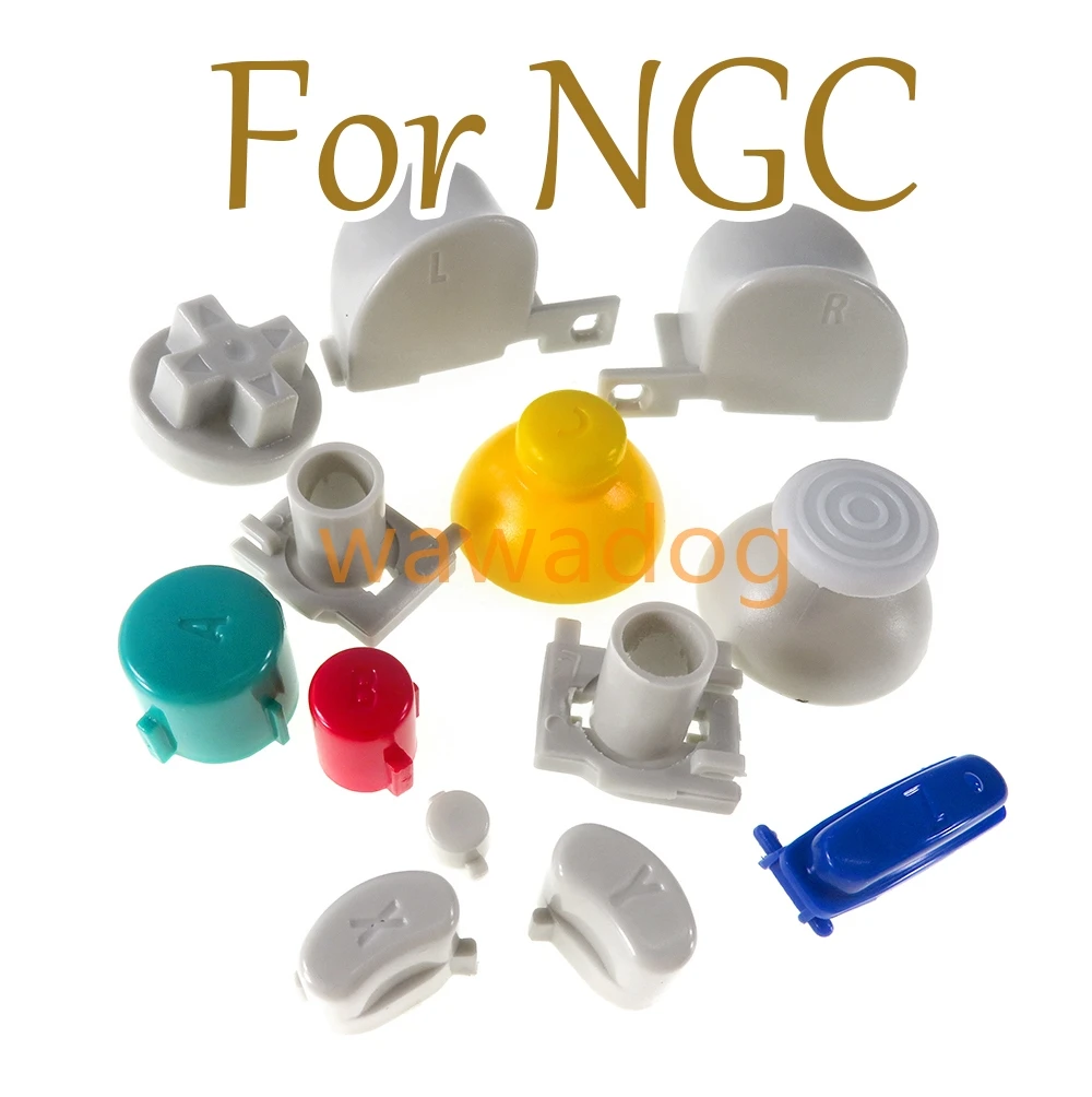 20sets Full Set Buttons For Gamecube L R Right Left Trigger D-Pad ABXY Buttons Mod Kit Set For Nintend NGC Controller