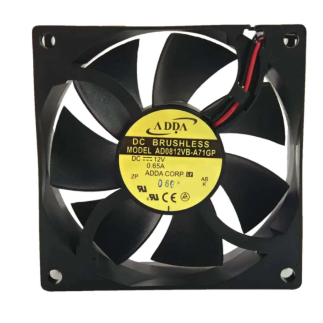 

ADDA AD0812VB-A71GP DC 12V 0.65A 80x80x25mm 2-Wire Server Cooling Fan