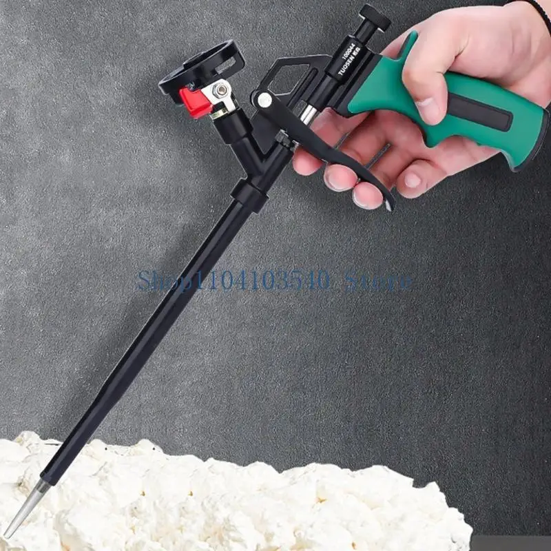 

02DC Foam Expanding SprayGun Foaming Jet GlueGun Metal Polyurethane Triggers Sprayer Sealant Caulking Tool for House