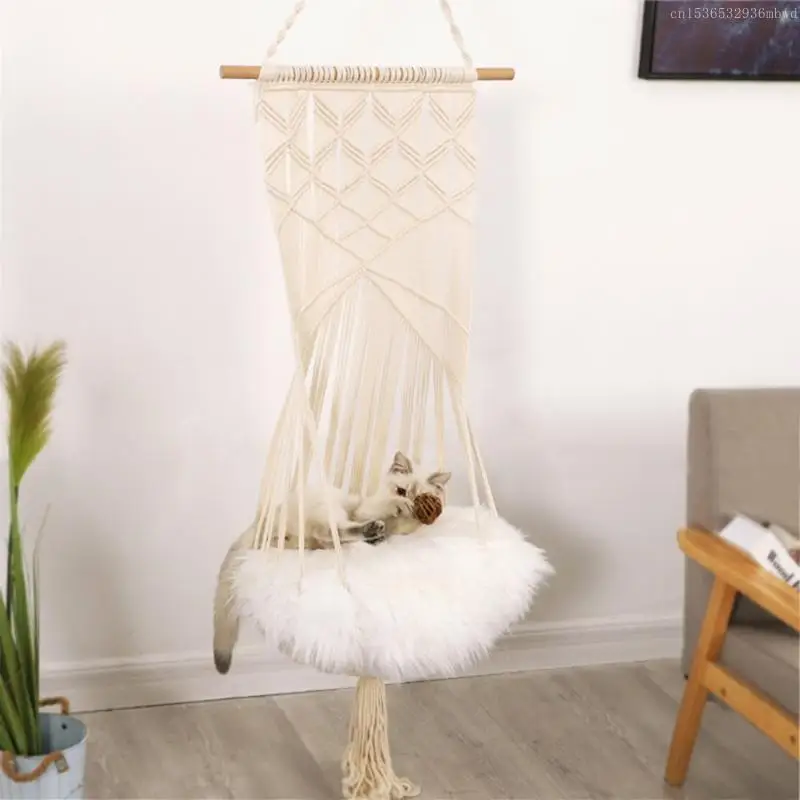 

Soft Hanging Bed Swing Bed Cage Sleeping Nest Mesh Material Swing for Cat Puppy F0T4