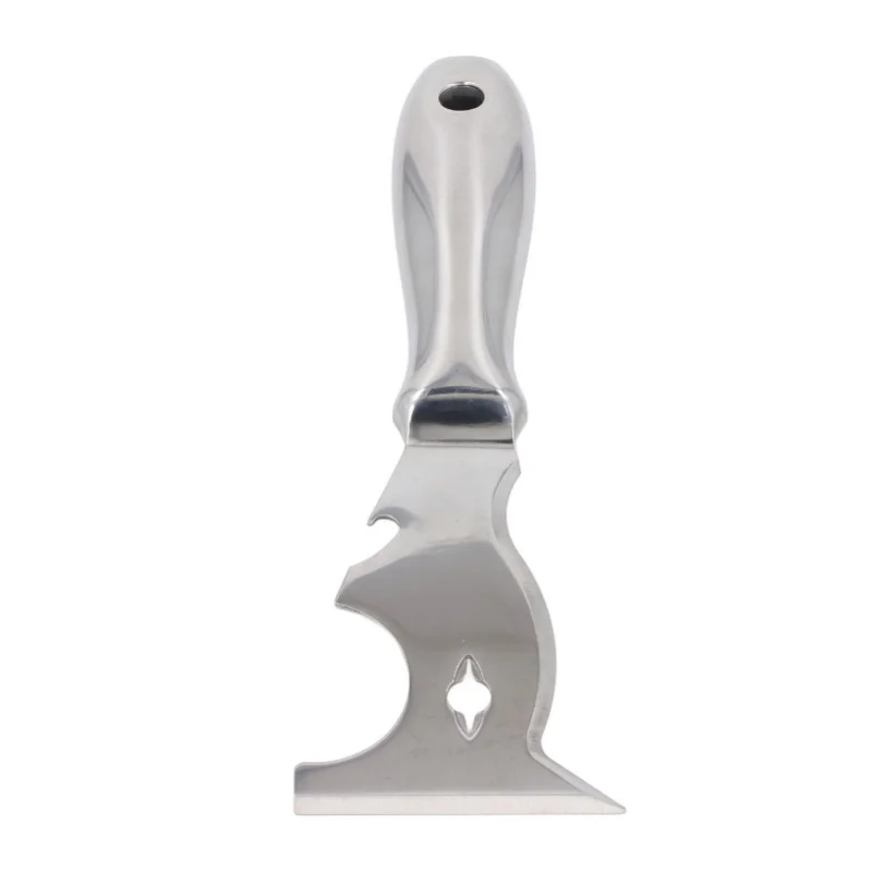 Multi Function Putty Cutter Stainless Steel Blade Comfortable Grip Paint Scraper For Painting And Appearance Preparation