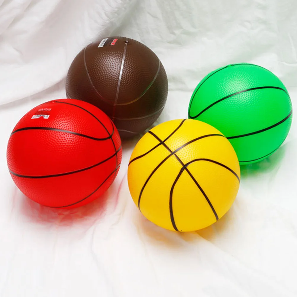 Palla da basket in PVC rinforzato da 3 pezzi da 9 pollici per bambini, per bambini, goditi giochi per interni all'aperto, leggeri e portatili