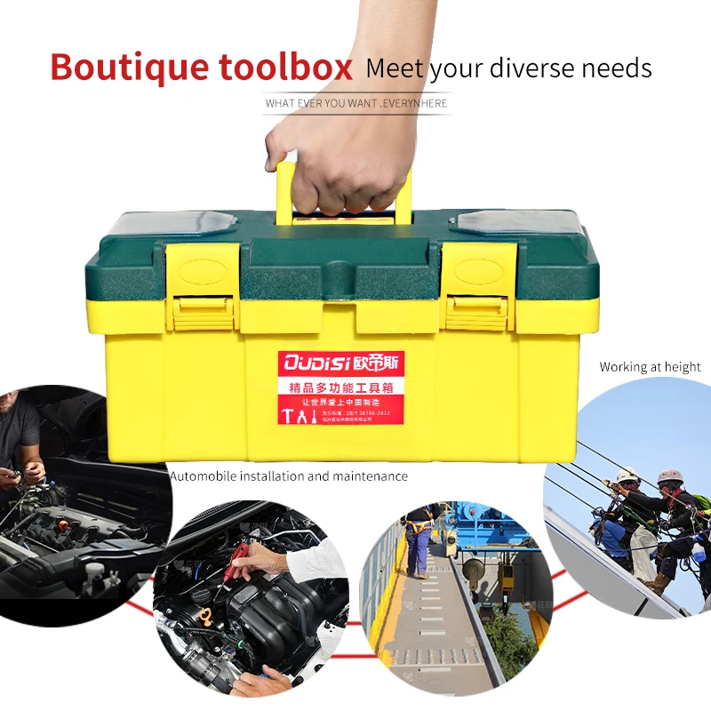 Hulk Enhanced 20" Industrial Tool Box - Reinforced Steel Construction with Triple-Latch Security System