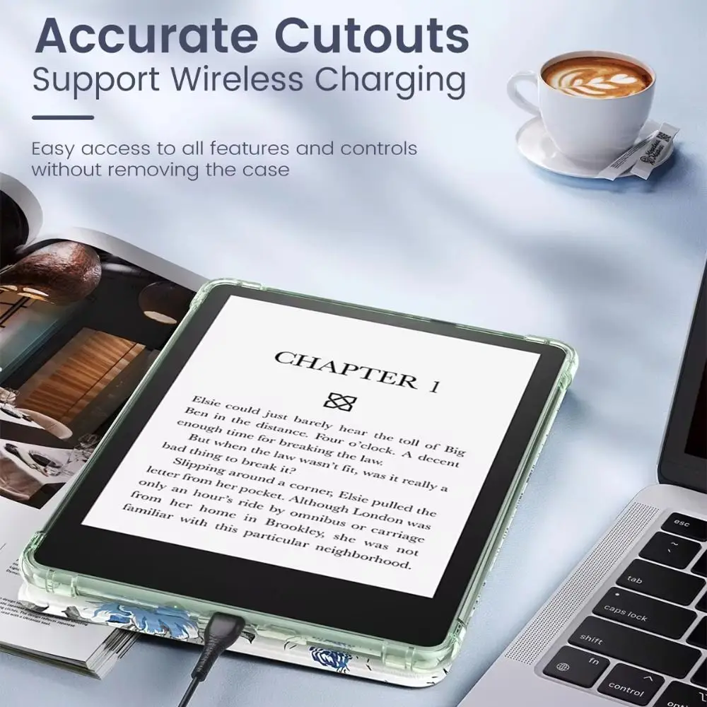 10./11./12. Generation e-Reader-Hülle aus Acryl mit Auto-Sleep/Wake-Funktion, Oasis-Schutzhülle für Kindle Paperwhite 1/2/3/4/5 2024 6-7 Zoll – Detail 2
