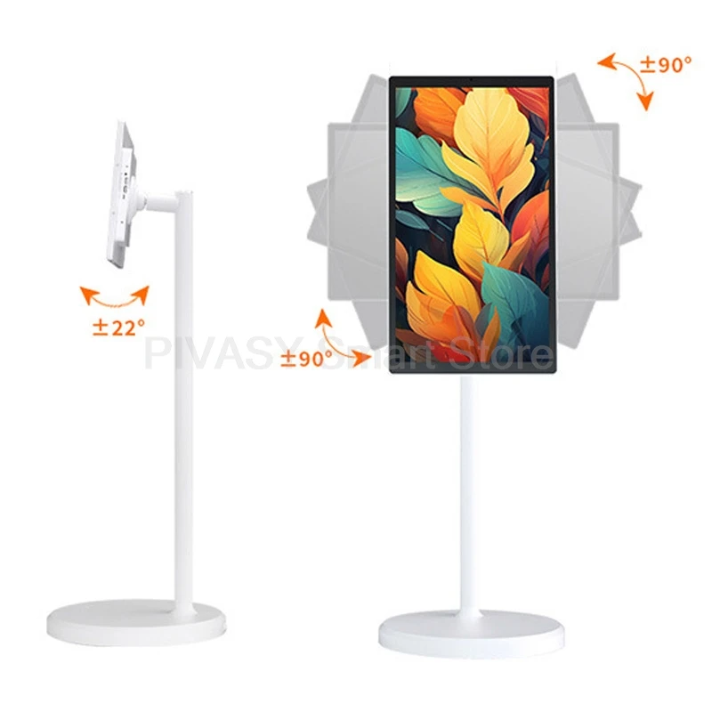 13000 mAh Grote lange batterij-power touchscreen Android 12 Smart TV 4 + 64G BFF-apparaat Draaibare beweegbare monitor voor buiten Live