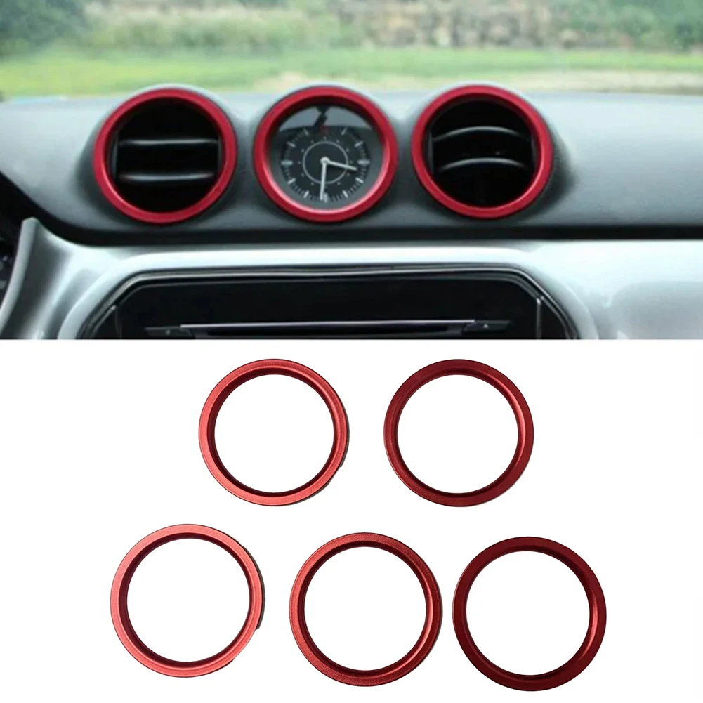 Transform Your For Suzuki Vitara's Interior with 5PCS Air Conditioner Outlet Vent Rings Designed for Easy Installation and Style