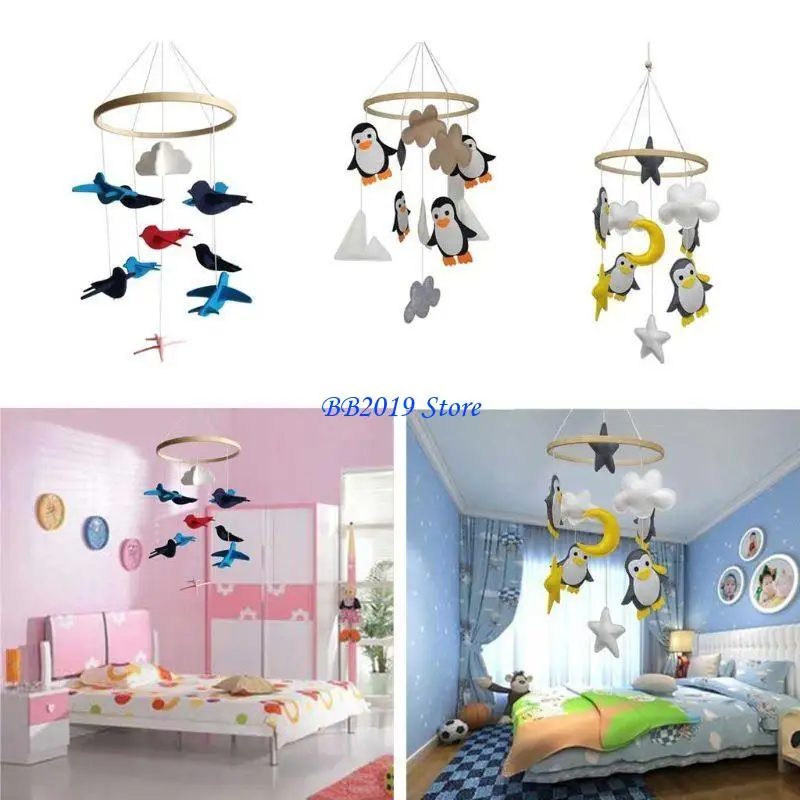 Q0kb baby puzzel speelgoedbed/kinderwagen rammelende accessoires geschikt voor pasgeboren baby's baby handgemaakte wieg
