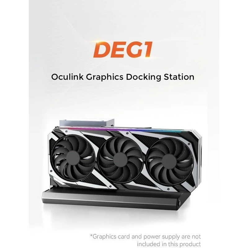 DEG1 EGPU-Dock, externe GPU-Dockingstation für RTX 4090, AMD RX 7900 XTX, unterstützt EGPU-Gehäuse-Grafikkarten-Erweiterung